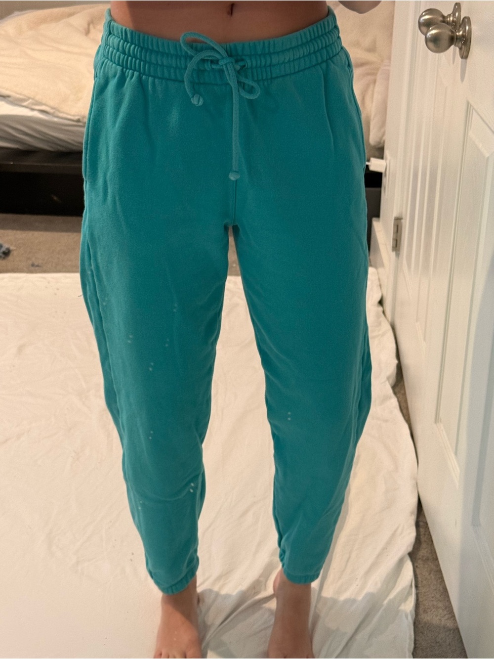 TNA Teal Drawstring Joggers